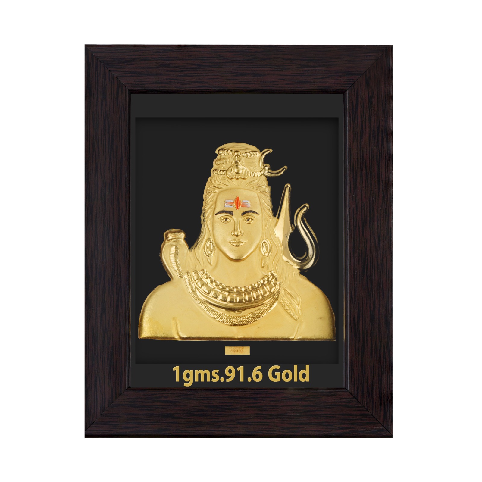 SHIV JI GOLD FRAME