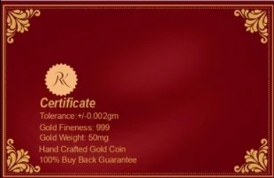 Trishul Gold Coin - Alternative View